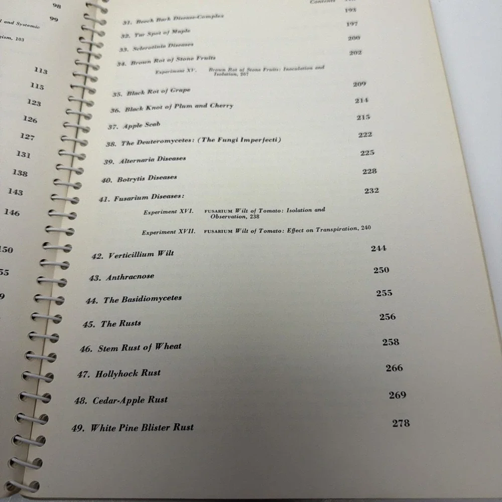 Atlas and Manual of Plant Pathology by Ervin Barnes 1979, Spiralbound Paperback